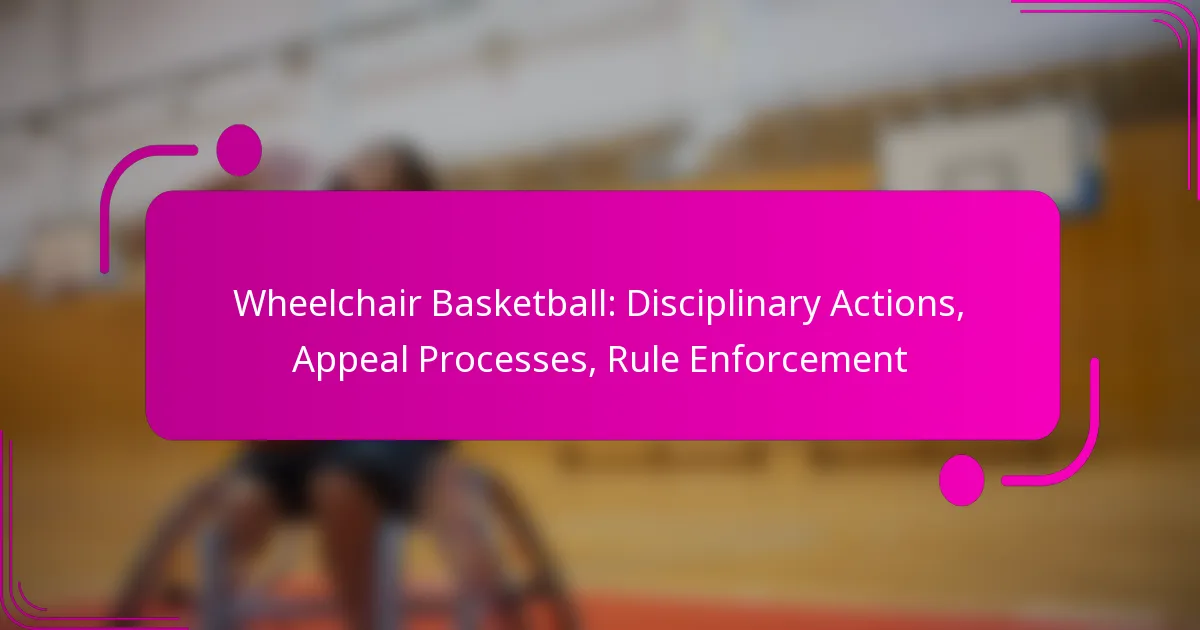 Wheelchair Basketball: Disciplinary Actions, Appeal Processes, Rule Enforcement