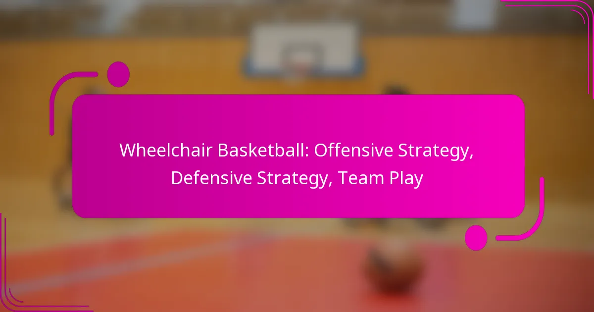 Wheelchair Basketball: Offensive Strategy, Defensive Strategy, Team Play