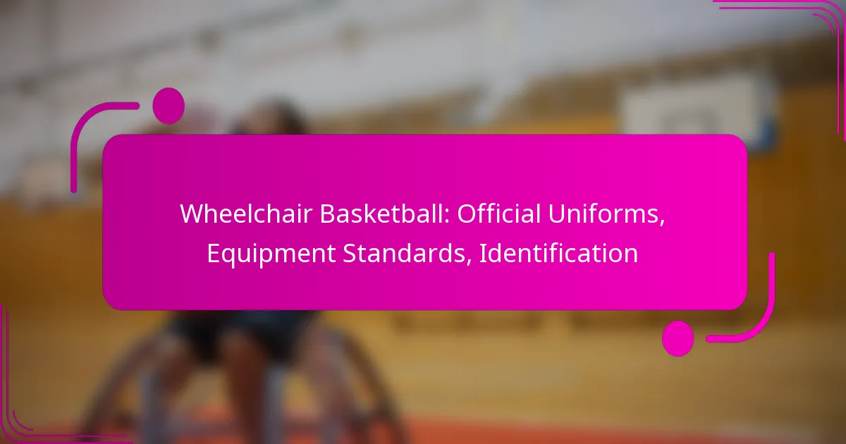 Wheelchair Basketball: Official Uniforms, Equipment Standards, Identification