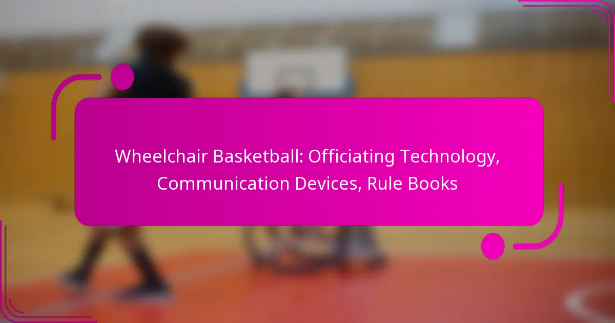 Wheelchair Basketball: Officiating Technology, Communication Devices, Rule Books